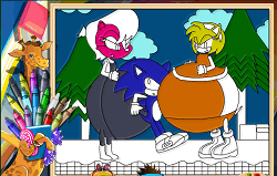 Coloreaza-l pe Sonic