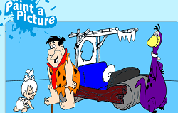Familia Flinstone de Colorat