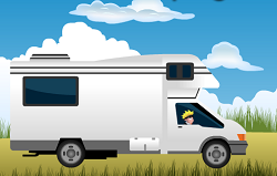 Naruto cu Masina de Camping