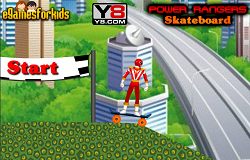 Rangerul Rosu cu Skateboardul