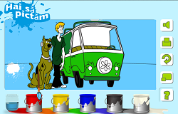 Coloreaza cu Scooby Doo