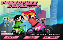 Fetitele Powerpuff cu Bicicletele