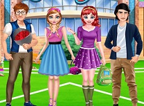 Anna si Ariel Intalnire la Scoala