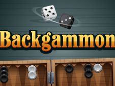Backgammon Alb Negru