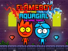 Baiatul Flacara si Fata Aqua in Templul Magic