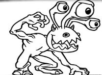 BTS Halloween Carte de Colorat