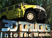 Camioane 3D in Padure