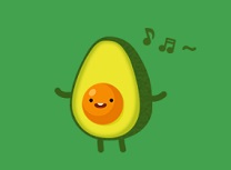 Colorati Linii Avocado