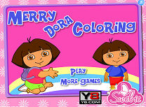 Coloreaza cu Dora