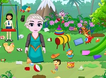 Fetita Mica Curatenie in Parc