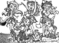 Enchantimals de Colorat