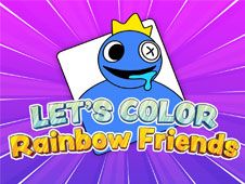 Let's Color: Rainbow Friends