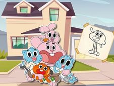 Lumea lui Gumball de Colorat