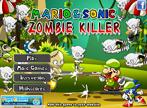 Mario si Sonic vs Zombie