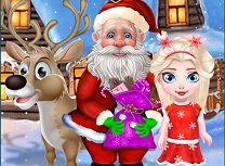 Mos Craciun Accidentat cu Renul