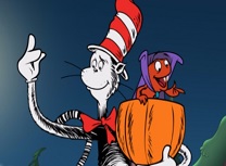 Pisica din Palarie Puzzle de Halloween