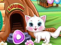 Pisicuta Curatenie in Casa din Copac