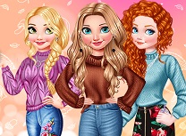 Printese Haine Impletite si Unghii de Toamna