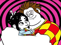 Ralph si Vanellope de Colorat