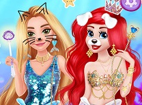 Rapunzel o Viziteaza pe Ariel