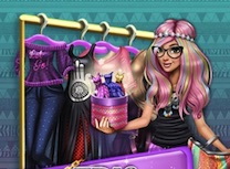 Papusa Tris Hipster de Imbracat